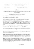 Quyết định số 2007/2019/QĐ-UBND tỉnh Bắc Kạn