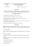 Quyết định số 1418/2019/QĐ-TTg