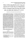 Khảo sát khả năng hấp thụ nước trong quá trình lưu trữ và hiệu ứng của triethylamine (TEA) n-hexanol trong việc hạn chế sự tách pha của nhiên liệu sinh học E5 và E10