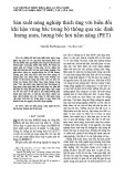 Sản xuất nông nghiệp thích ứng với biến đổi khí hậu vùng bắc trung bộ thông qua xác định lượng mưa, lượng bốc hơi tiềm năng (PET)