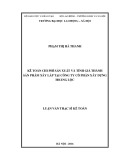 Luận văn Thạc sĩ: Kế toán chi phí và giá thành sản phẩm xây lắp tại công ty cổ phần Xây dựng Hoàng Lộc