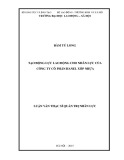 Luận văn Thạc sĩ: Tạo động lực lao động cho nhân lực của Công ty cổ phần Hanel xốp nhựa