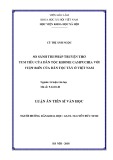 Luận án Tiến sĩ Văn học: So sánh thi pháp truyện thơ Tum Tiêu của dân tộc Khơme Campuchia với vượt biển của dân tộc Tày ở Việt Nam