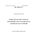 Luận án tiến sĩ Dược học: Nghiên cứu bào chế và đánh giá sinh khả dụng viên nang chứa pellet lansoprazol bao tan ở ruột