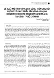 Đề xuất mô hình cộng sinh công - nông nghiệp hướng tới phát triển bền vững áp dụng điển hình cho cơ sở sản xuất bánh tráng tại Củ Chi tp.Hồ Chí Minh