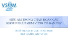 Bài giảng Siêu âm trong chẩn đoán các khối u phần mềm vùng cổ bàn tay