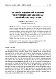 Vai trò của hoạt động trải nghiệm đối với sự phát triển ngôn ngữ mạch lạc cho trẻ mẫu giáo lớn (5-6 tuổi)