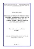 Summary of the dissertation of doctor of philosophy in medicine: The results of primary percutaneous coronary intervention association with thrombus aspiration on patients with acute STelevation myocardial infarction