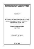 Summary of the thesis: Research on Treatment of esophageal cancer by right thoracoscopic esophagectomy combined wit laparotomy