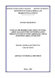 Abstract of medical PHD thesis: Study on the hemodynamic effect of intra-aortic balloon pump counterpulsation (IABP) therapy in patients with cardiogenic shock after myocardial infarction