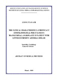 Abstract of medical PHD thesis: The clinical characteristics andefficacy ofinfrapopliteal percutaneous transluminal angioplasty in patient with lower extremity arterial disease