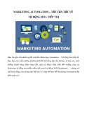 Marketing Automation - Tất tần tật về tự động hóa tiếp thị