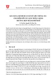 Xây dựng mô hình cơ sở dữ liệu thông tin cho điểm đến du lịch thông minh: Trường hợp thành phố Huế