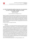 Các yếu tố ảnh hưởng đến sự hài lòng của du khách về chất lượng lễ hội “Chợ quê ngày hội” Tại Festival Huế