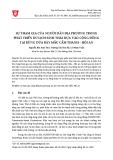 Sự tham gia của người dân địa phương trong phát triển du lịch sinh thái dựa vào cộng đồng tại rừng dừa bảy mẫu Cẩm Thanh – Hội An