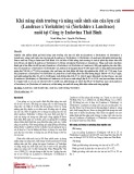 Khả năng sinh trưởng và năng suất sinh sản của lợn cái (Landrace x Yorkshire) và (Yorkshire x Landrace) nuôi tại Công ty Indovina Thái Bình