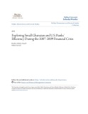 Walden dissertations and Doctoral studies: Exploring small Ghanaian and U.S. banks ' - Efficiency during the 2007-2009 financial crisis