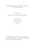 Submitted for the degree of Doctor of Business administration: The competitiveness and efficiency of the Vietnamese banking sector in the face of financial liberalisation