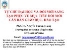 Bài giảng Tự chủ đại học và đổi mới sáng tạo phục vụ mục tiêu đổi mới căn bản Giáo dục - Đào tạo