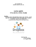 Sáng kiến công nghệ: Ứng dụng phần mềm Dropbox trong việc truyền - tải dữ liệu giữa nhà trường và học sinh thông qua Internet tại Trường Trung Cấp Y Tế Phú Yên