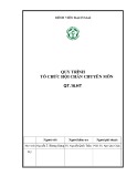 Quy trình tổ chức hội chuẩn chuyên môn