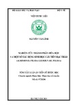 Tóm tắt luận án Tiến sĩ Dược học: Nghiên cứu thành phần hóa học, một số tác dụng sinh học cây Tiên hạc thảo (Agrimonia pilosa Ledeb.var. pilosa)