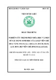 Tóm tắt luận án Tiến sĩ Dược học: Nghiên cứu thành phần hóa học và một số tác dụng sinh học của loài Viễn chí hoa vàng Polygala arillata Buch.-Ham. ex D. Don, họ Viễn chí (Polygalaceae)