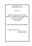 Luận án tiến sĩ Khoa học môi trường: Nghiên cứu cơ sở khoa học, xây dựng phương án chi trả dịch vụ môi trường rừng trên địa bàn tỉnh Bắc Kạn