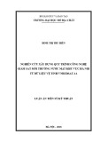 Luận án tiến sĩ Kỹ thuật: Nghiên cứu xây dựng quy trình công nghệ giám sát môi trường nước mặt khu vực Hà Nội từ dữ  liệu ảnh vệ tinh VNREDSat -1A