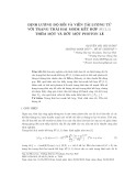 Định lượng độ rối và viễn tải lượng tử với trạng thái hai mode kết hợp su (1, 1) thêm một và bớt một photon lẻ