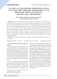 Xu thế cải cách chương trình đào tạo tại các nước trên thế giới - thách thức và cơ hội nguồn nhân lực lĩnh vực Trái đất - Mỏ - Môi trường