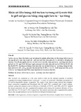 Khảo sát liều lượng chất trợ keo tụ trong xử lý nước thải lò giết mổ gia súc bằng công nghệ keo tụ – tạo bông