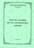 Báo cáo tài chính quý 3 và 9 tháng đầu năm 2018 - Công ty cổ phần Việt Nam Kỹ nghệ Súc sản