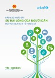 Báo cáo khảo sát sự hài lòng của người dân đối với dịch vụ y tế tuyến xã