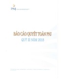 Báo cáo quyết toán PNJ quý 3 năm 2018 - Công ty cổ phần Vàng bạc Đá quý Phú Nhuận