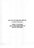 Báo cáo tài chính giữa niên độ 6 tháng đầu của năm tài chính kết thúc ngày 31/12/2018 - Công ty cổ phần Đại lý Giao nhận vận tải xếp dỡ Tân Cảng