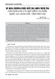 Áp dụng phương pháp điều tra nhóm thích ứng cho năm loài cây quý hiếm tại Vườn quốc gia Xuân Sơn - Phú Thọ