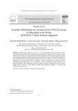 Scientific publications by lecturers from VNU university of education in the period 2010-2019: A data analysis approach