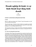 Doanh nghiệp lữ hành và sự hình thành hoạt động kinh doanh