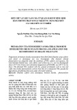 Điều chế vật liệu nano TiO2 từ quặng ilmenit Bình Định bằng phương pháp sunfat nhằm ứng dụng phân hủy các chất hữu cơ ô nhiễm