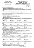 Đề thi thử THPT Quốc gia lần 1 môn Vật lí năm 2019-2020 có đáp án - Trường THPT Nguyễn Viết Xuân