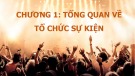 Bài giảng Tổ chức sự kiện: Chương 1 - ĐH Kinh tế Quốc dân