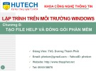 Bài giảng Lập trình trên môi trường Window: Chương 8 - ThS. Dương Thành Phết