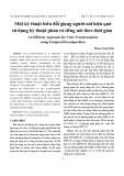 Một kỹ thuật biến đổi giọng người nói hiệu quả sử dụng kỹ thuật phân rã tiếng nói theo thời gian