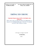 Thông tin thuốc cập nhật thông tin dược lý đối với chế phẩm chứa Diacerein (Điều chỉnh chống chỉ định chế phẩm chứa Diacerein của công văn số: 5543/QLD-ĐK ngày 27/03/2015 và cập nhật cảnh báo, thận trọng khi sử dụng)