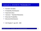 Lecture Probability & statistics: Chapter 5 - Bùi Dương Hải