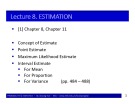 Lecture Probability & statistics: Chapter 8 - Bùi Dương Hải