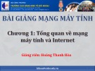 Bài giảng Mạng máy tính: Chương 1 - Hoàng Thanh Hòa (CĐ Kinh tế Đối ngoại)