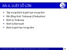 Bài giảng Lý thuyết xác suất và thống kê toán: Bài 6 - ĐH Kinh tế Quốc dân