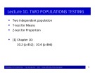 Lecture Probability & statistics: Chapter 10 - Bùi Dương Hải